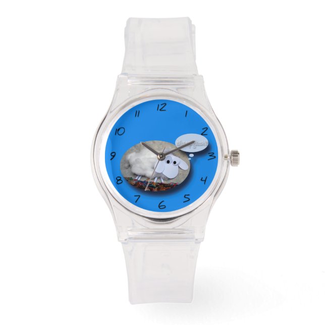 Cute Chinese Sheep Year Astrology Zodiac Birthday Armbandsur (Framsida)