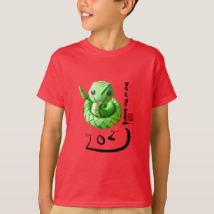 Cute Chinese Snake Year 2025 Kids T T Shirt
