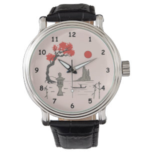 Cute Chinese Stil Illustration Armbandsur