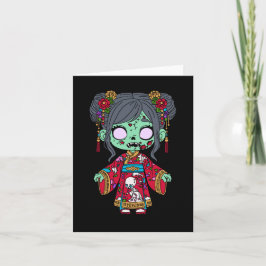 Cute Chinese Zombie Anteckningskort