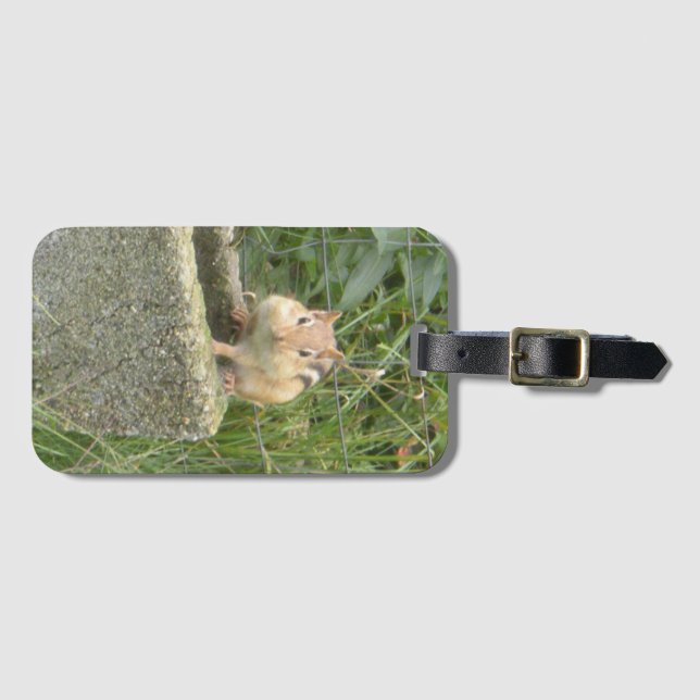 Cute Chipmunk Bagagebricka (Framsida horisontal)