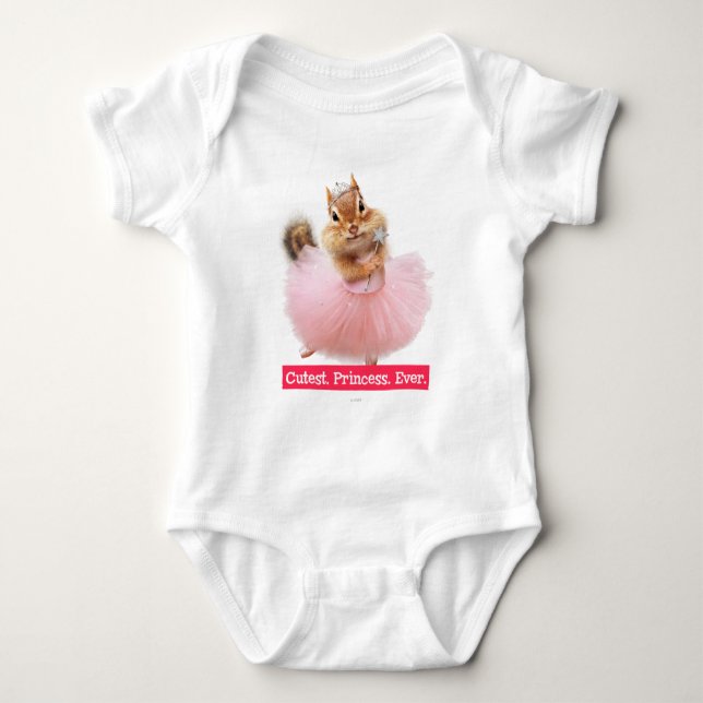 Cute Chipmunk Ballerina in tutu at Dance Studio T Shirt (Framsida)