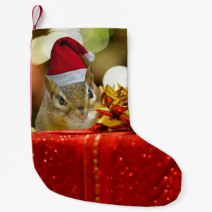 Cute Chipmunk God jul Liten Julstrumpa