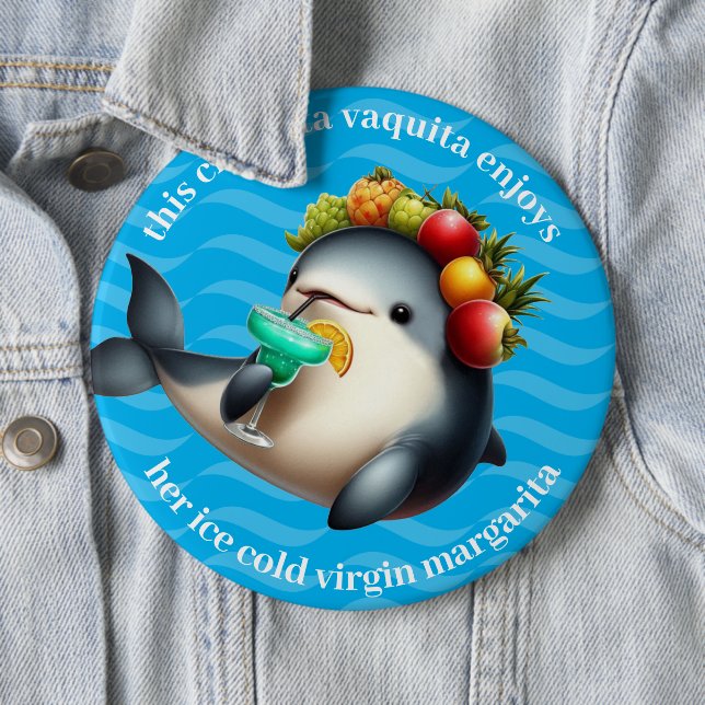 Cute Chiquita Vaquita Enjoying a Virgin Margarita Knapp (In Situ)