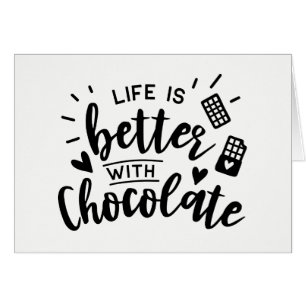 Cute Chocolate Addict - Hej, tankning av dig, OBS Kort