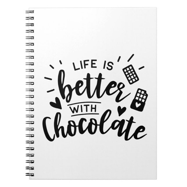 Cute Chocolate Älskare Chocohol Foodie Diet Cook Anteckningsbok (Framsidan)