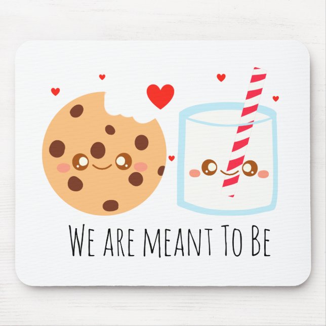 Cute Chocolate Chip Cookie and Glass of Mjölk Musmatta (Framsidan)