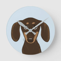 Cute Chocolate Dachshund | Wiener-Hund för Tecknad