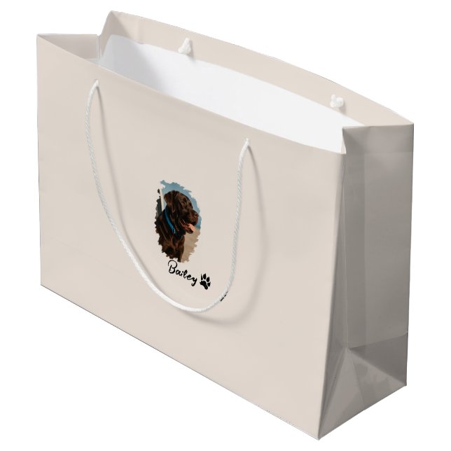 Cute Chocolate Labrador Hund - Bailey | Pet Gift (Baksidan Vinklad)