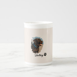 Cute Chocolate Labrador Hund - Bailey | Pet Gift Benporslin Mugg