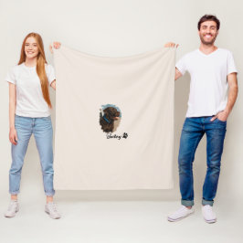 Cute Chocolate Labrador Hund - Bailey | Pet Gift Fleecefilt