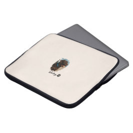 Cute Chocolate Labrador Hund - Bailey | Pet Gift Laptop Fodral