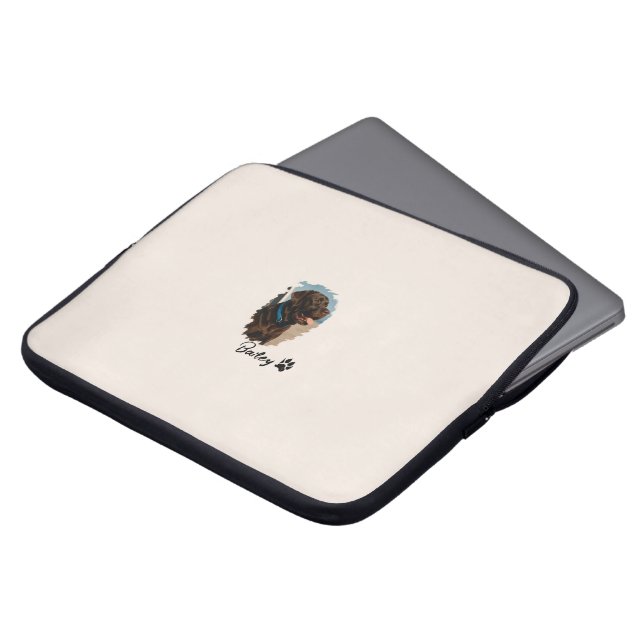 Cute Chocolate Labrador Hund - Bailey | Pet Gift Laptop Fodral (Framsida topp)
