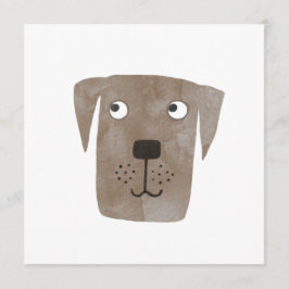 Cute Chocolate Labrador Retriever Hund Birthday Rådkort