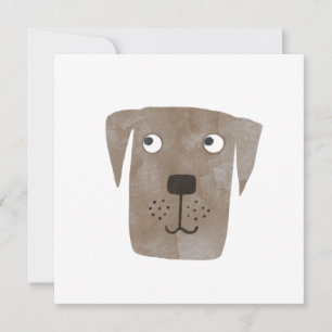 Cute Chocolate Labrador Retriever Hund Birthday Rådkort