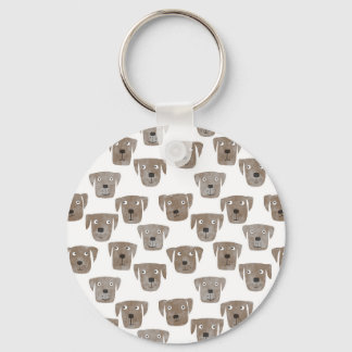 Cute Chocolate Labrador Retriever Hund Nyckelring