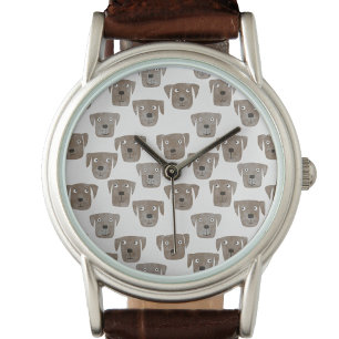 Cute Chocolate Labrador Retriever Hund Watch Armbandsur