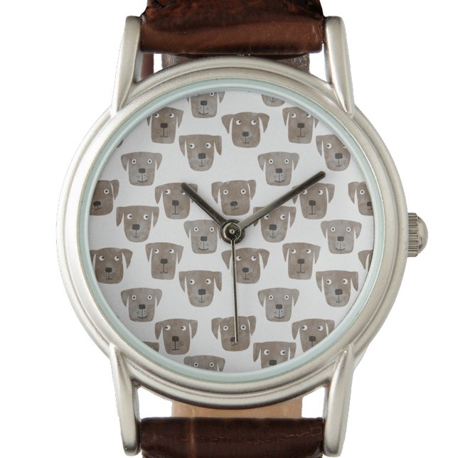 Cute Chocolate Labrador Retriever Hund Watch Armbandsur (Fun Chocolate Labrador Retriever Dog watch)