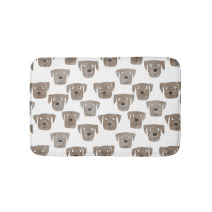 Cute Chocolate Labrador Retriever Hund Watercolor Badrumsmatta