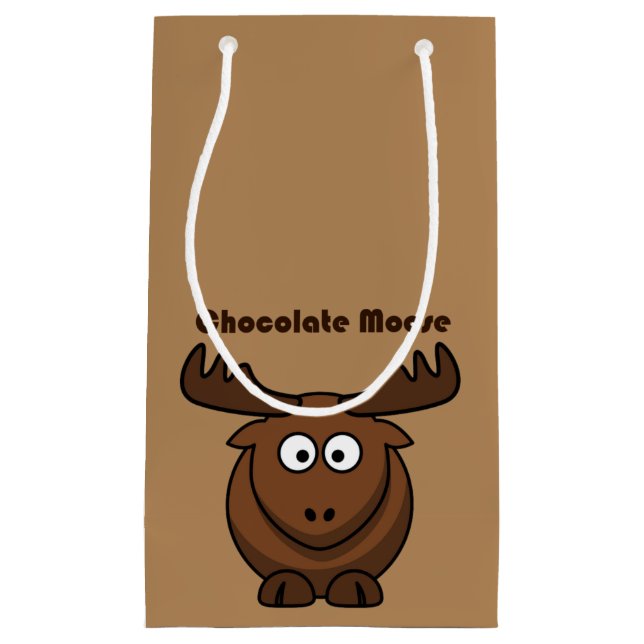 Cute Chocolate Moose Funny Joke Tecknad Pun (Framsidan)