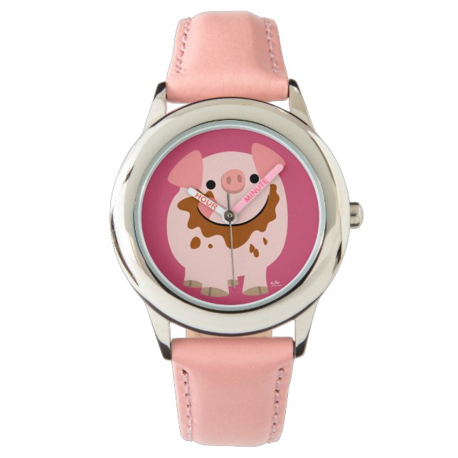 Cute Chocolate Tecknad Gris Watch Armbandsur (Framsida)