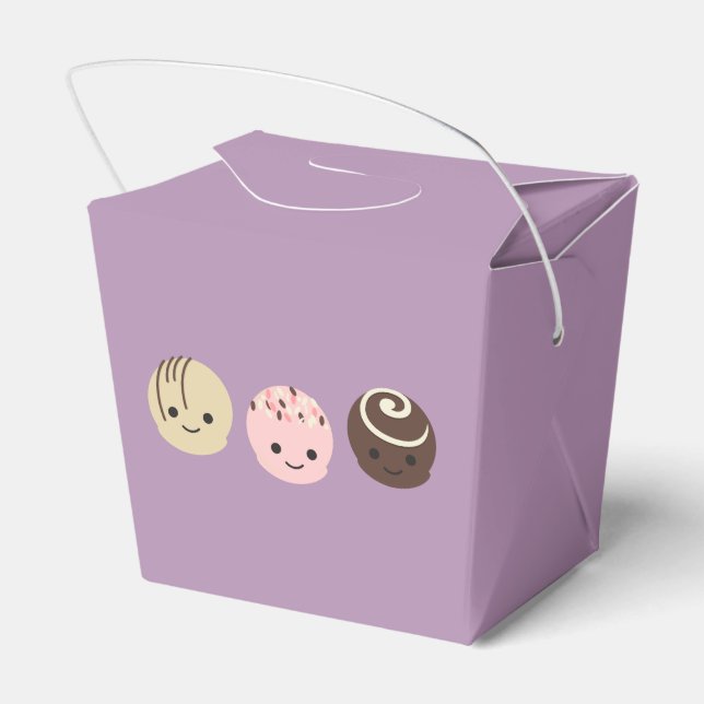 Cute Chocolate Truffles Presentaskar (Baksidan Sidan)