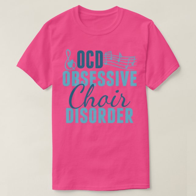 Cute Choir Obssed Humor T Shirt (Design framsida)