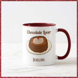 Cute Chokohol Chocolate Älskare Mugg
