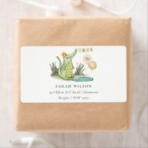 Cute Chomp Alligator in Swamp Balloon Adress