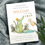 Cute Chomp Alligator Swamp Kids oavsett ålder Inbjudningar<br><div class="desc">Om du behöver ytterligare anpassningar kan du kontakta mig på yellowfebstudio@gmail.com.</div>