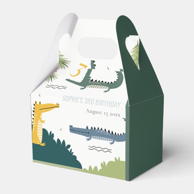 Cute Chomp Alligator Swamp oavsett ålder Barns föd Presentaskar (Framsidan Sidan)