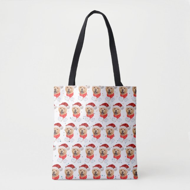 Cute Chow Chow Dog Christmas Pattern Tygkasse (Framsida)