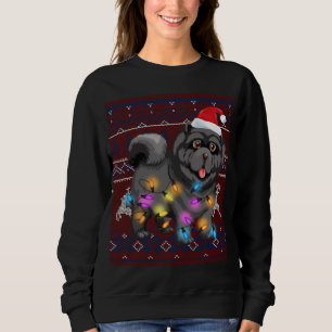 Cute Chow Chow Jul Ljus Ugly Sweater Chow Chow T Shirt