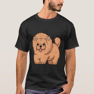 Cute Chow Hund Hoodie Hårig Friend Puppy Pet T Shirt