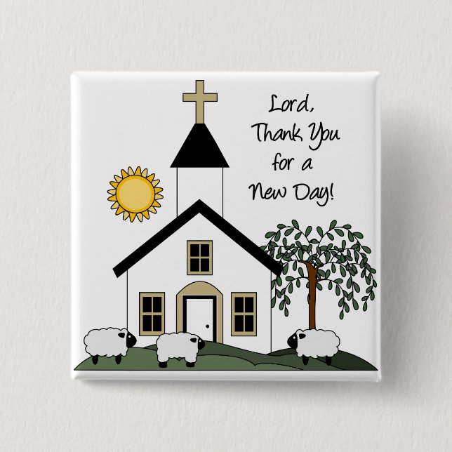 Cute Christian Button Knapp (Framsida)