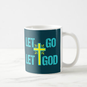 Cute Christian Inspirational Quote Let Go Let God Kaffemugg