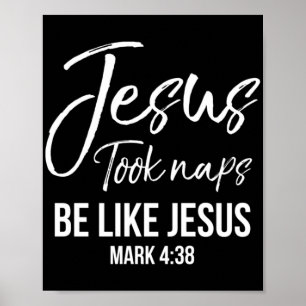 Cute Christian Mamma Jesus tog Naps som Jesus. Poster
