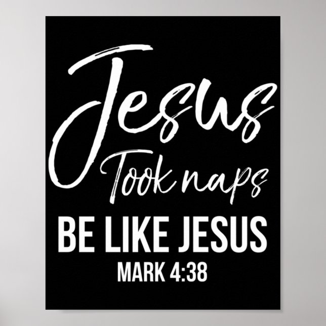 Cute Christian Mamma Jesus tog Naps som Jesus. Poster (Framsidan)