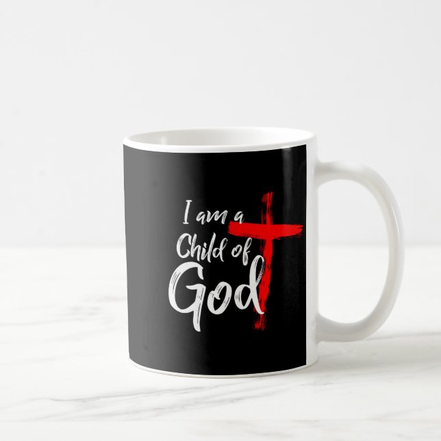 Cute Christian Salvation Quote Gift I Am A Child O Kaffemugg (Höger)