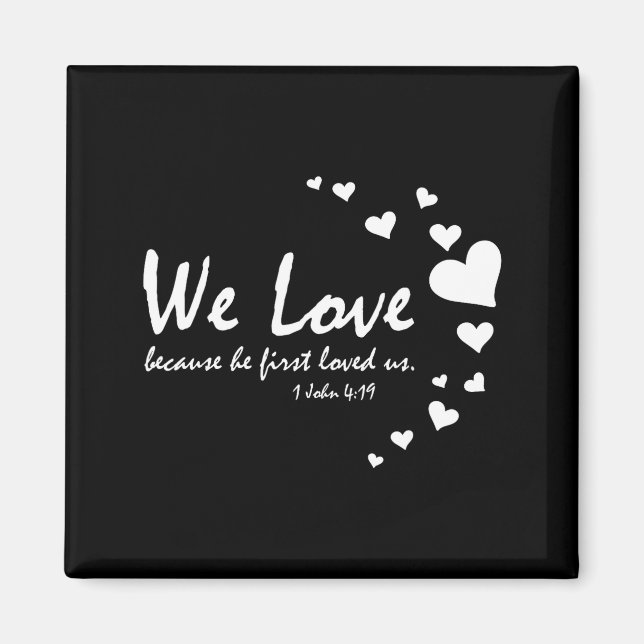 Cute Christian Valentines Day Women Bible Verse He Magnet (Framsidan)
