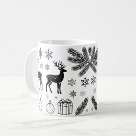 Cute Christmas Animals Illustration mugs Kaffemugg