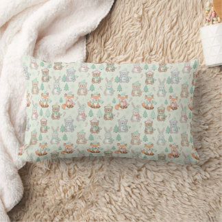 Cute Christmas Animals Seamless Pattern Lumbarkudde