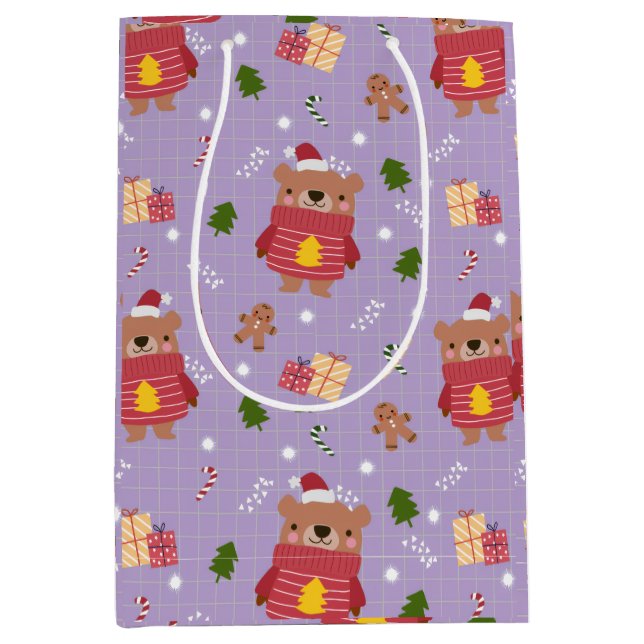 Cute Christmas Bear Pattern | Cozy Holiday Winter  (Framsidan)