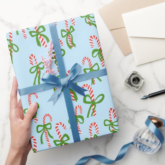 Cute Christmas Candy Canes Xmas Holiday Presentpapper (Gifting)