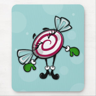CUTE CHRISTMAS CANDY LODRÄT MOUSE PAD MUSMATTA
