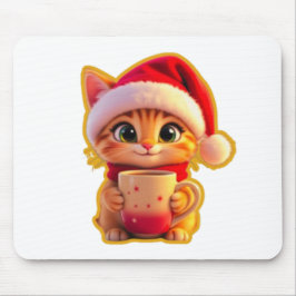 **Cute Christmas Cat with Santa Hat – Funny Holida Musmatta