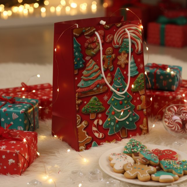 Cute Christmas Cookies Gift Bag (Skapare uppladdad)
