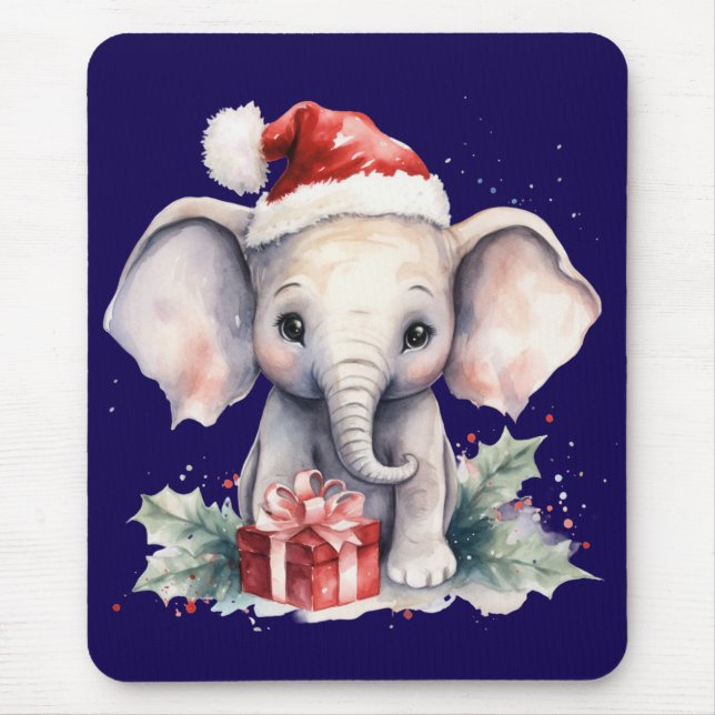 Cute Christmas Elephant Musmatta (Framsidan)