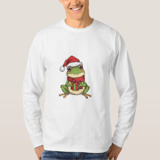 Cute Christmas Frog Sweater - Santa Frog Holding G T Shirt