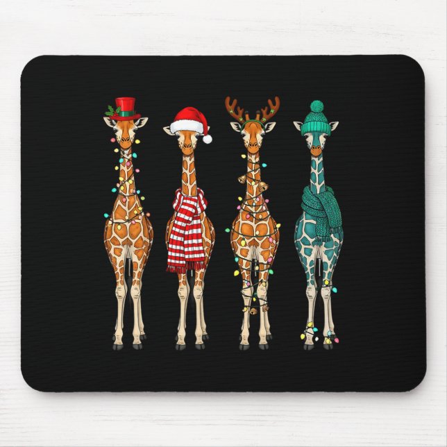 Cute Christmas Giraffe Funny Animal Lover Gift Kid Musmatta (Framsidan)